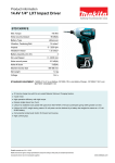 Makita BTD130FRFE cordless impact wrench