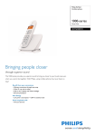 Philips BeNear Cordless phone DCTG1801W