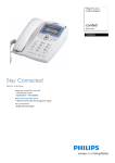 Philips Pro series Corded telephone TD2816D