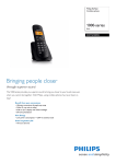 Philips BeNear Cordless phone DCTG1801B
