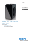 Philips Sub woofer speaker box for SoundBar CRP673