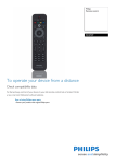 Philips Remote control for blu-ray player RC4749