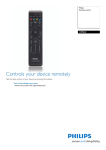 Philips Remote control for DVD recorder CRP642