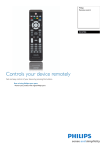 Philips Remote control for DVD recorder RC4704