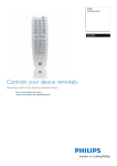 Philips Remote control for DVD recorder RC4702