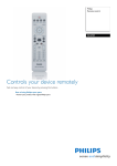 Philips Remote control for DVD recorder RC4701