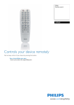 Philips Remote control for DVD recorder CRP648