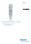 Philips Remote control for DVD recorder CRP649