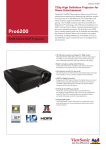 Viewsonic PRO6200 data projector