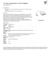 V7 Mini DisplayPort to DVI Adapter