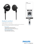 Philips In-Ear Headphones SHE2100BK