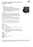 V7 Projector Lamp for selected projectors by EIKI, SHARP, DUKANE