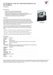 V7 Projector Lamp for selected projectors by MITSUBISHI,