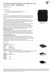 V7 Ultra Protective Sleeve for Tablet PCs up to 10.1" & iPad - Black/Grey