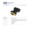 Cables Direct VGA to DVI-A Adaptor