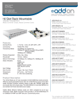 Add-On Computer Peripherals (ACP) ADD-MRACK-16 network media converter