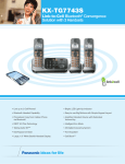 Panasonic KX-TG7743S telephone