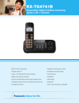 Panasonic KX-TG4741B telephone
