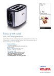 Philips Walita Toaster RI2628/21