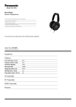 Panasonic RP-HTF295-K headphone