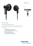Philips In-Ear Headphones SHE3000BK