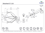 Dataflex 57.110 flat panel wall mount