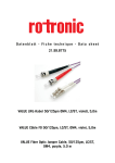 Value Fibre Optic Jumper Cable, 50/125µm, LC/ST, OM4, purple 0.5 m