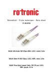 Value Fibre Optic Jumper Cable, 50/125 µm, LC/LC, OM4, purple 3.0 m