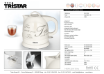 Tristar WK-1328 electrical kettle