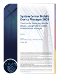 Microsoft System Center Mobile Device Manager 2008