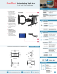 Peerless SA752P flat panel wall mount