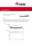 Equip 227312 patch panel
