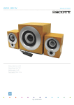 SCOTT ADX 40 W speaker set