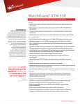 WatchGuard XTM 330 + 1Y LiveSecurity