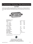 Channel Vision SAT-20DB TV signal amplifier