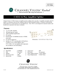 Channel Vision C-0332 TV signal amplifier