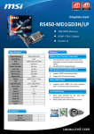 MSI V212-066R ATI Radeon HD5450 1GB graphics card