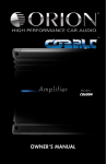 Orion CO6004 audio amplifier