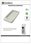 Sandberg Soft back case White iPhone 4