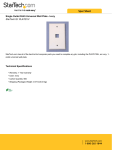 StarTech.com Single Outlet RJ45 Universal Wall Plate - Ivory