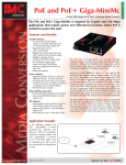 IMC Networks PoE+ Giga-MiniMc Single-Strand Fiber