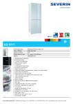 Severin KS 9771 fridge-freezer