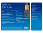 Nokia 100 1.8" 70g Black