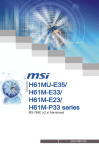 MSI H61M-E23-B3 motherboard