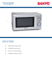 Sanyo EM-S105AW microwave