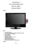 Saga STT-194DPW1 18.5" HD-Ready Black LCD TV