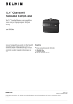 Belkin 15.6" Clamshell Business Carry Case