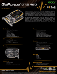 Zotac ZT-40509-10L NVIDIA GeForce GTS 450 2GB graphics card