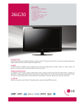 LG 26LG30R 26" HD-Ready Black LCD TV