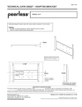 Peerless PLP-PAN42PX flat panel wall mount